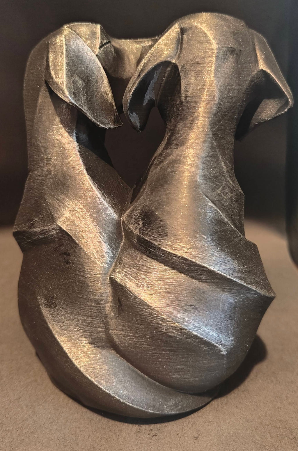 3D Printed “Loving Dogs” Sculpture