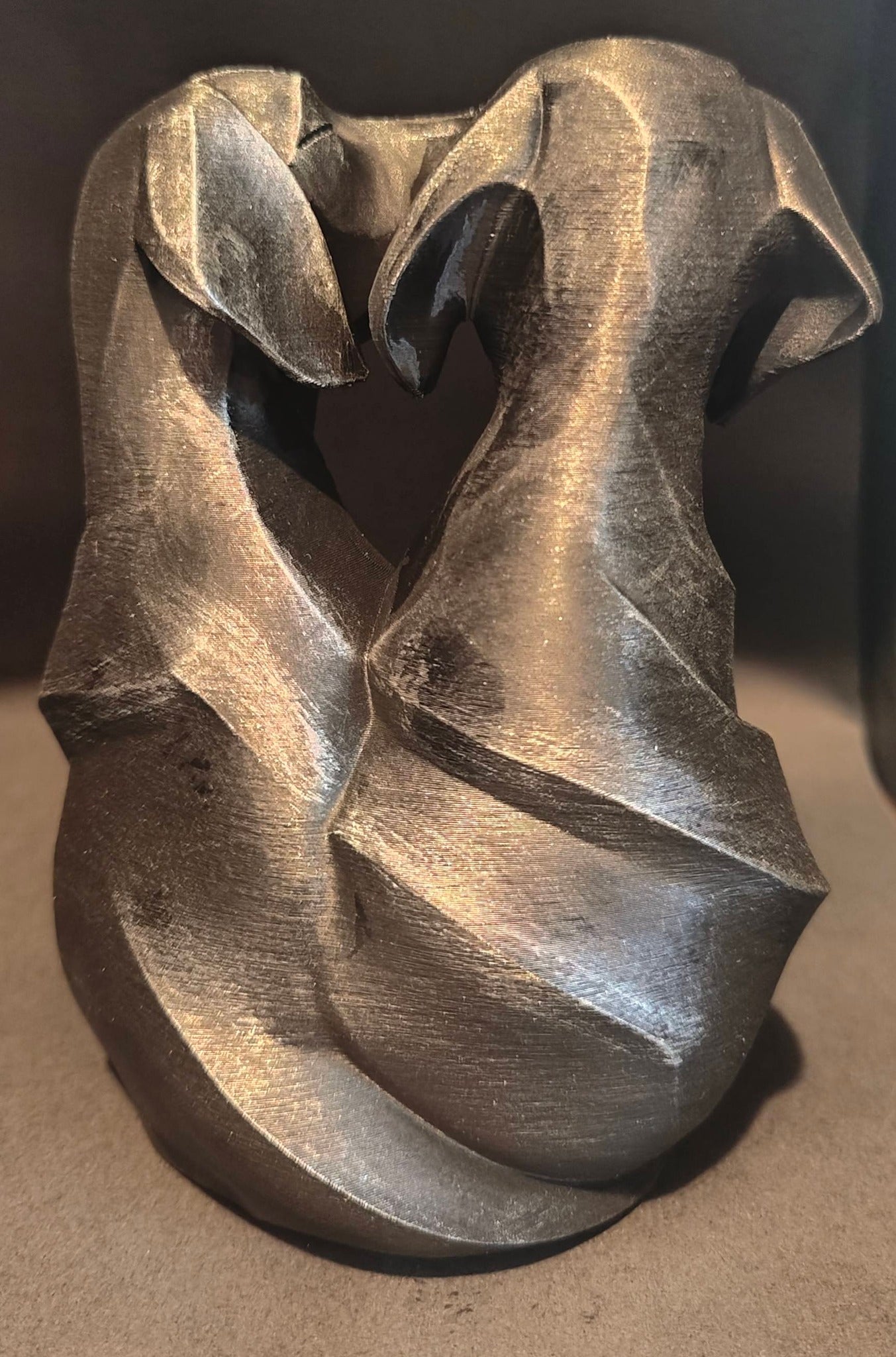 3D Printed “Loving Dogs” Sculpture