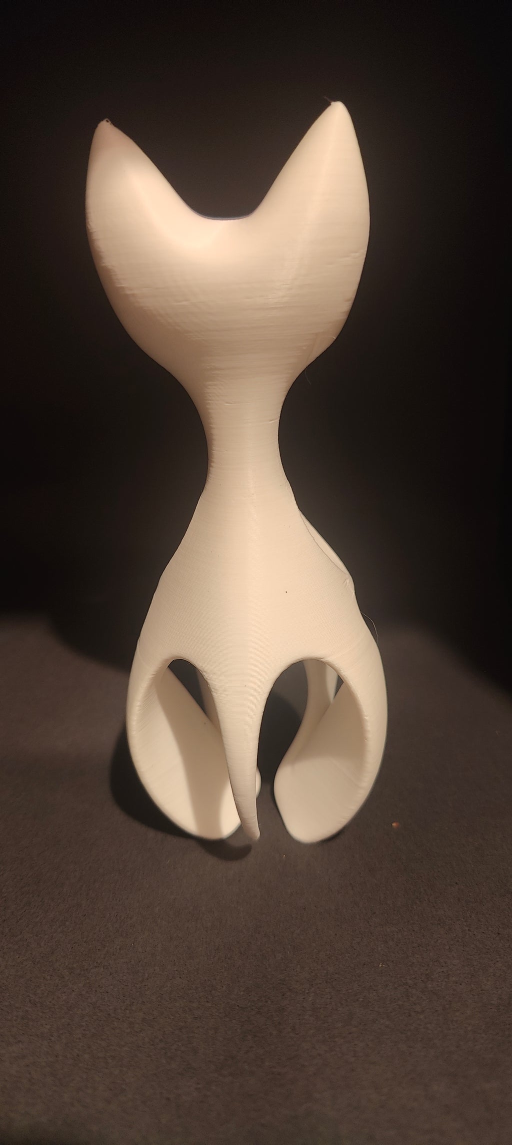 Minimalist 3D Printed Cat Sculpture