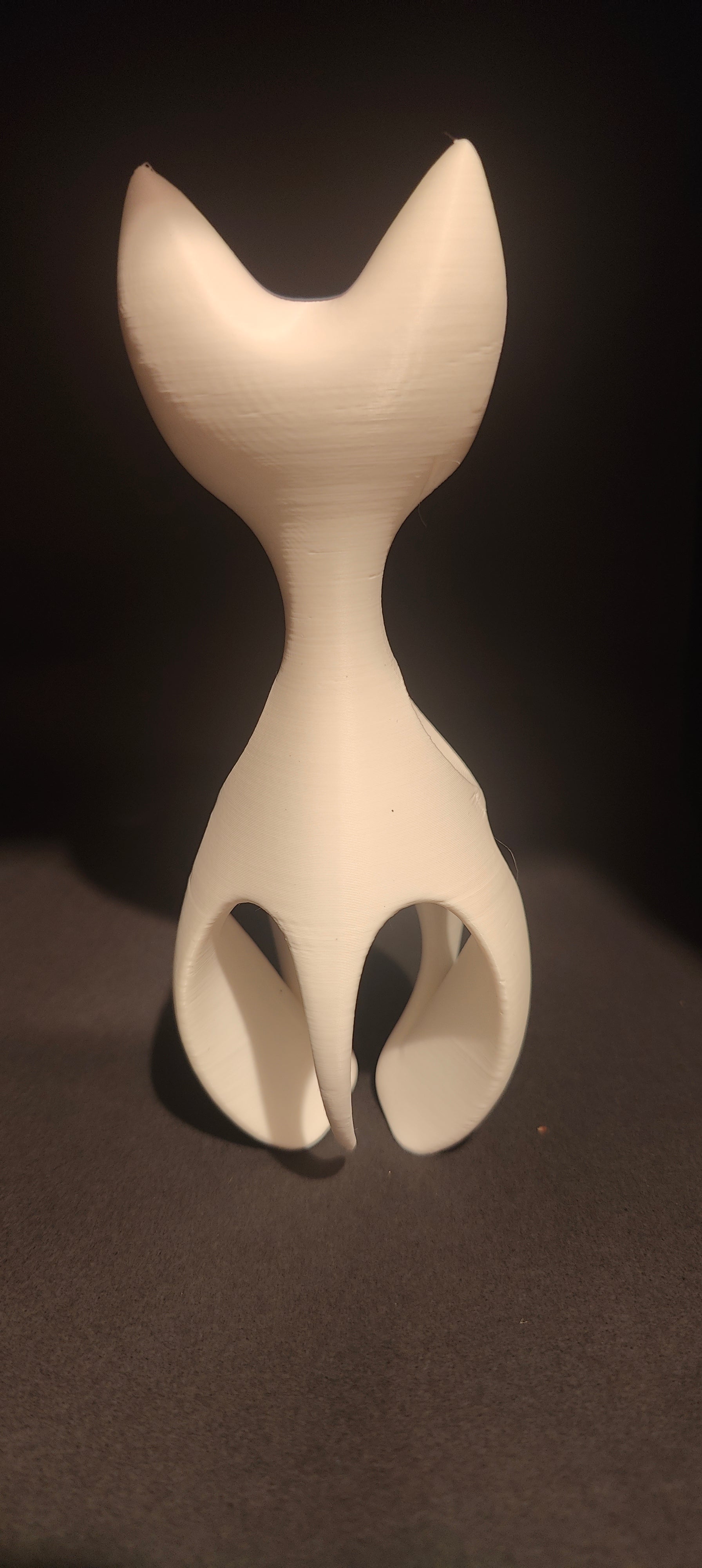 Minimalist 3D Printed Cat Sculpture