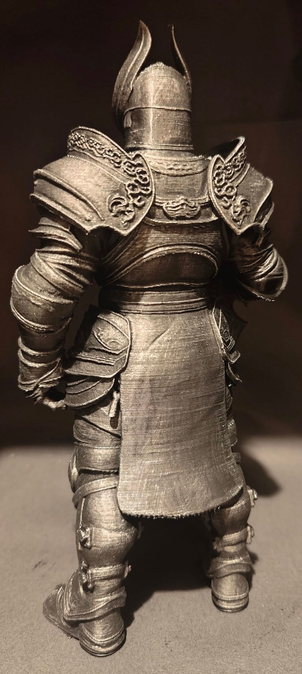 3D Printed Armored Knight Statue Highly Detailed Fantasy Collectible