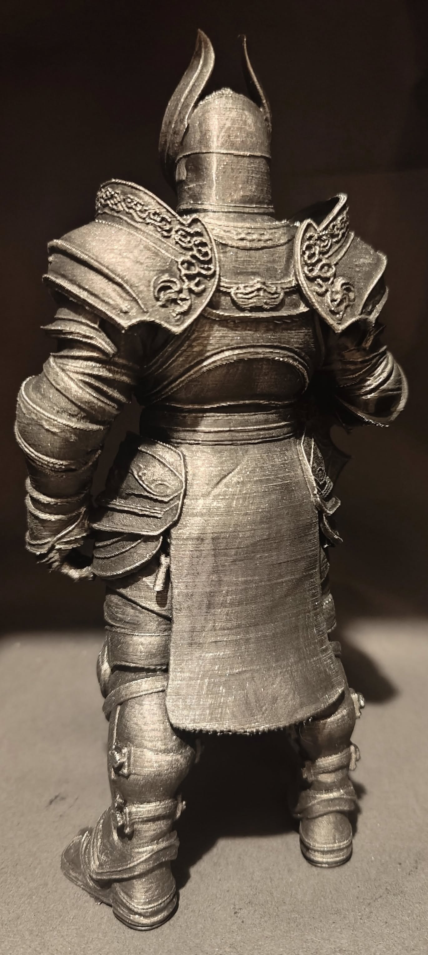 3D Printed Armored Knight Statue Highly Detailed Fantasy Collectible