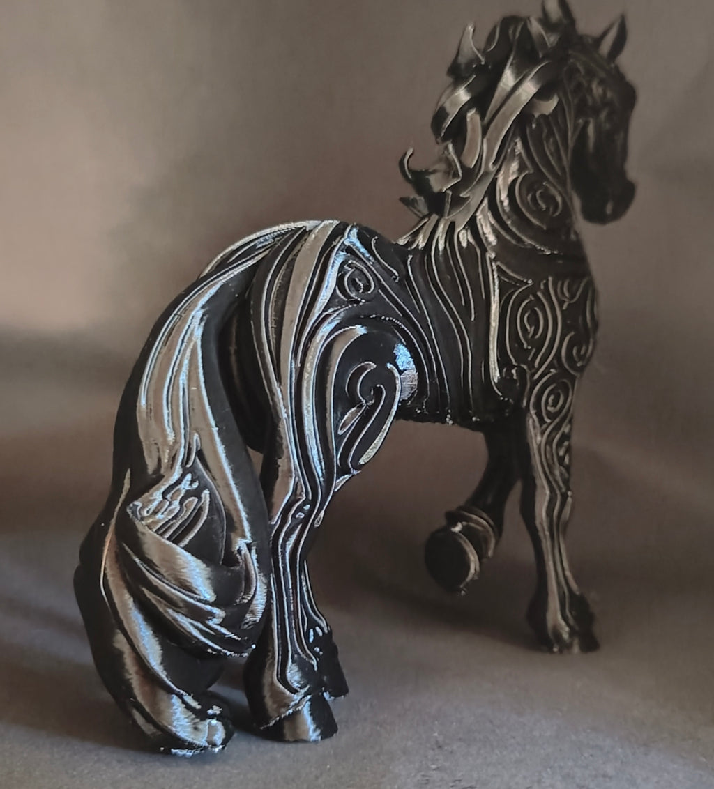 Elegant Black Horse Sculpture
Modern Statement Piece