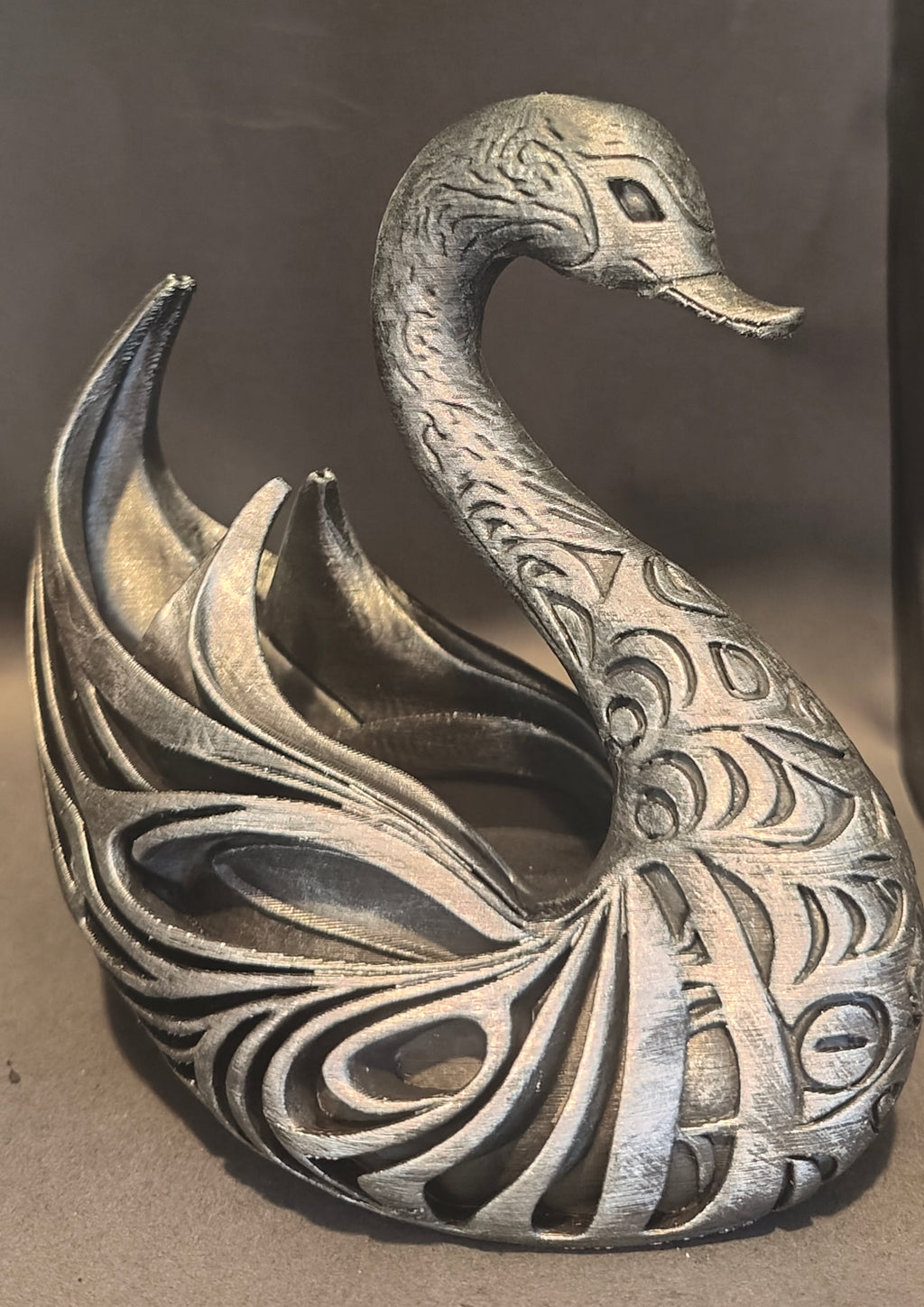Elegant Swan Sculpture