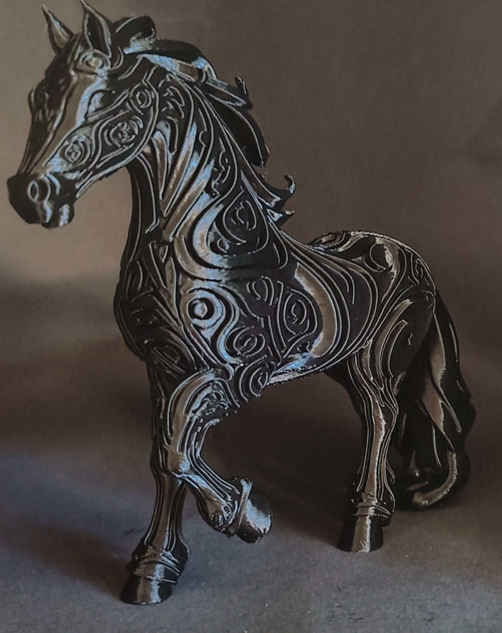 Elegant Black Horse Sculpture
Modern Statement Piece