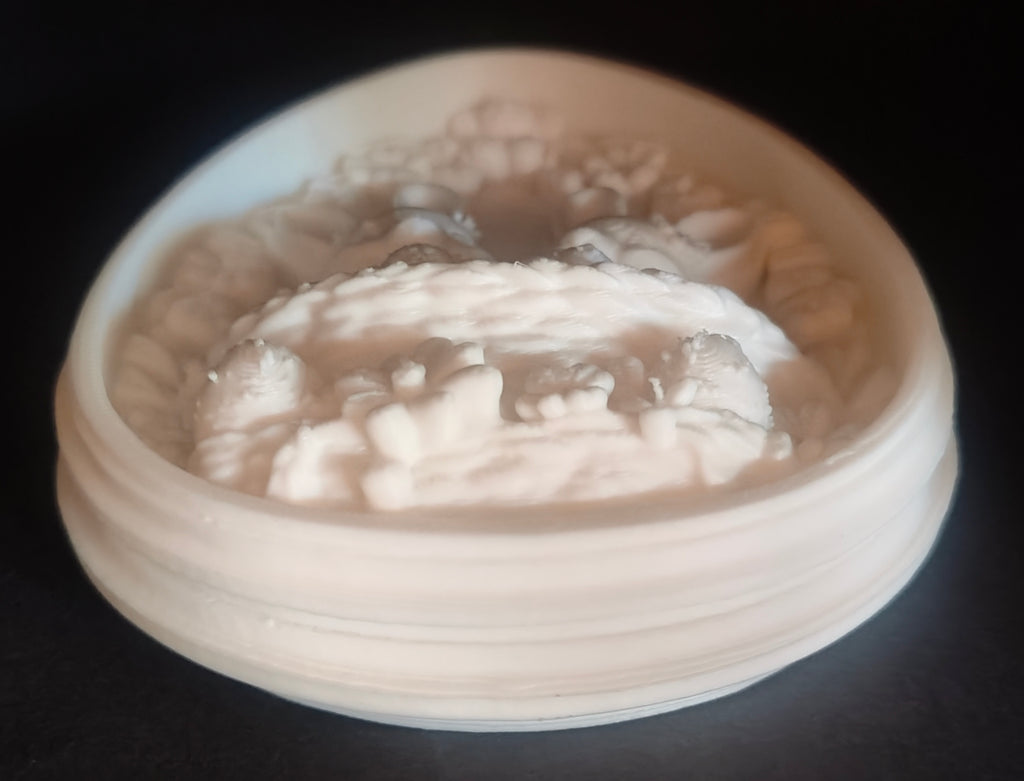Easter Bunny Egg Relief Matte White