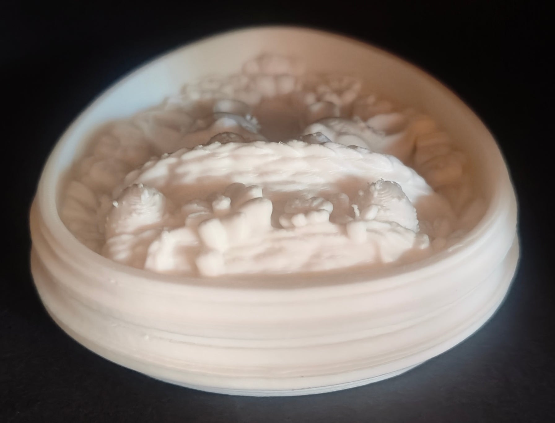 Easter Bunny Egg Relief Matte White
