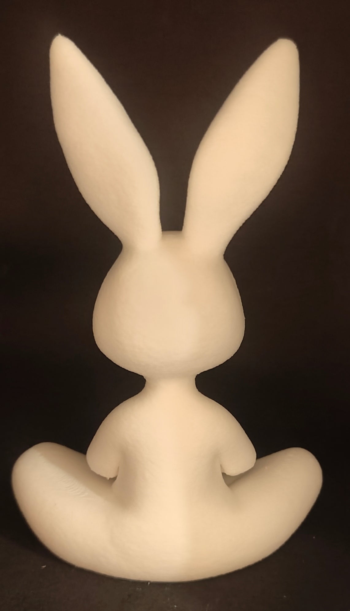 Serene Bunny Sculpture – Matte White