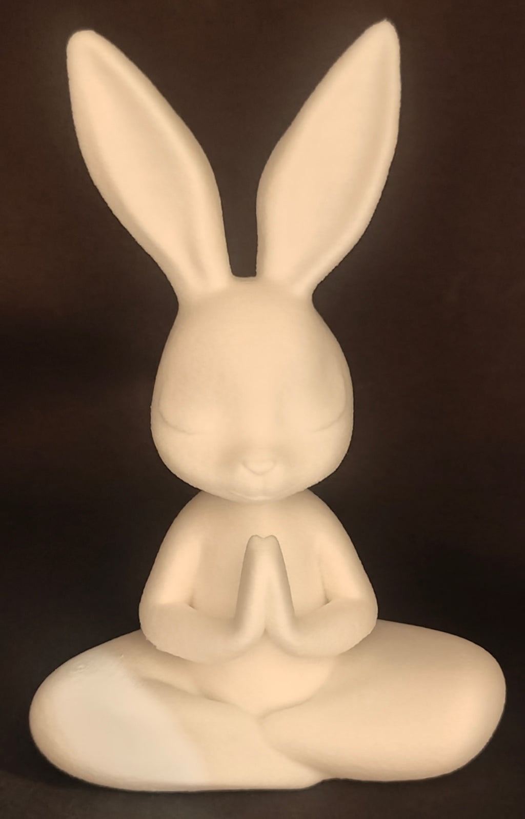 Serene Bunny Sculpture – Matte White