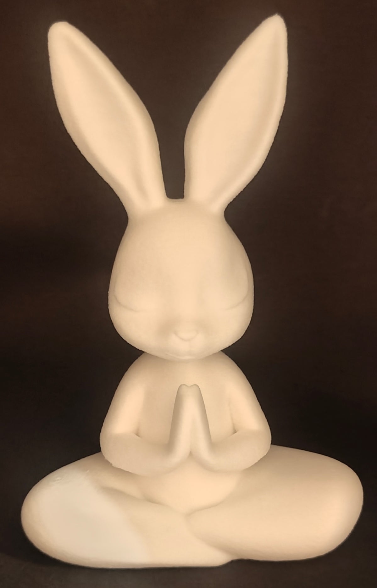 Serene Bunny Sculpture – Matte White