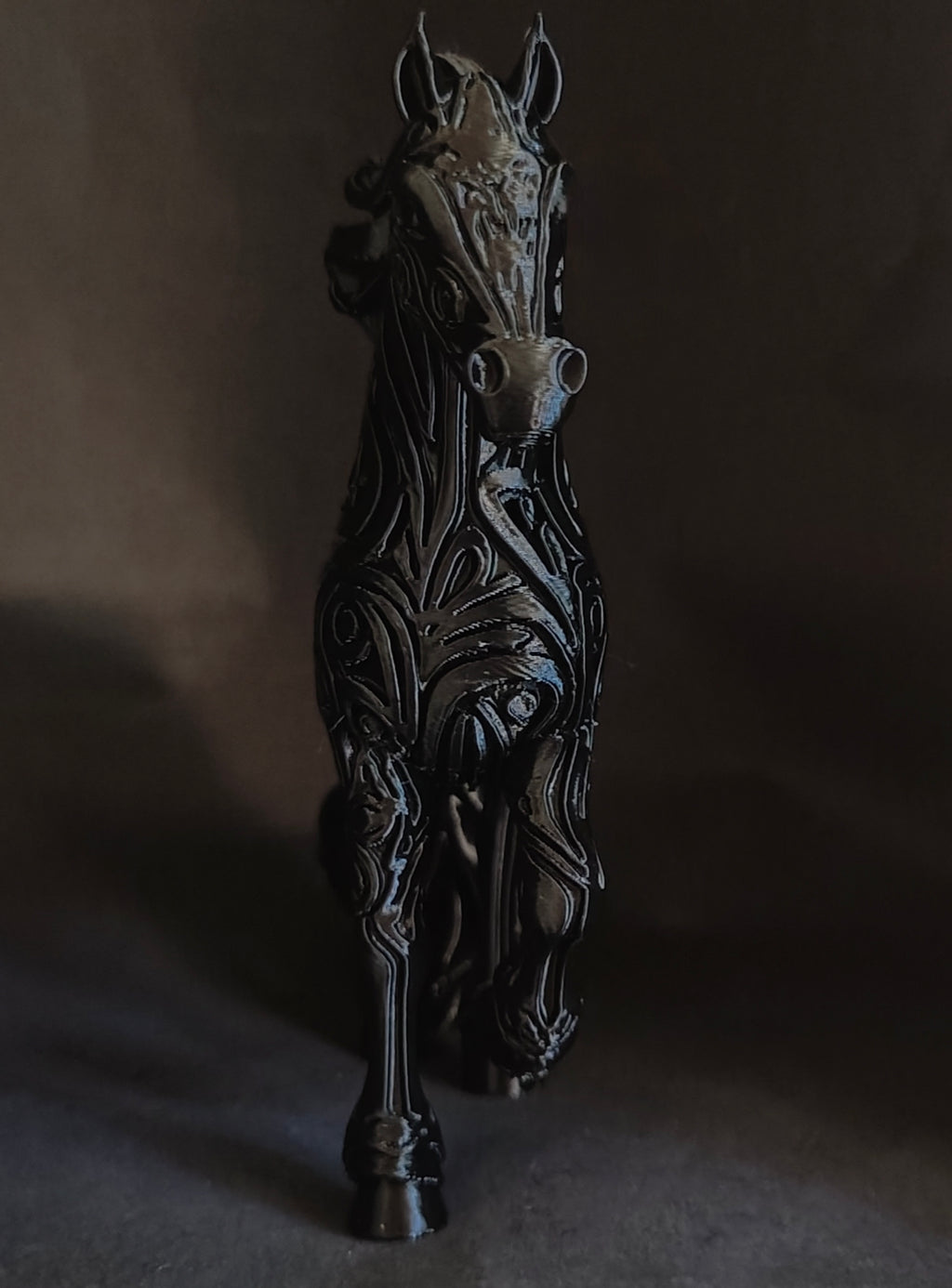 Elegant Black Horse Sculpture
Modern Statement Piece