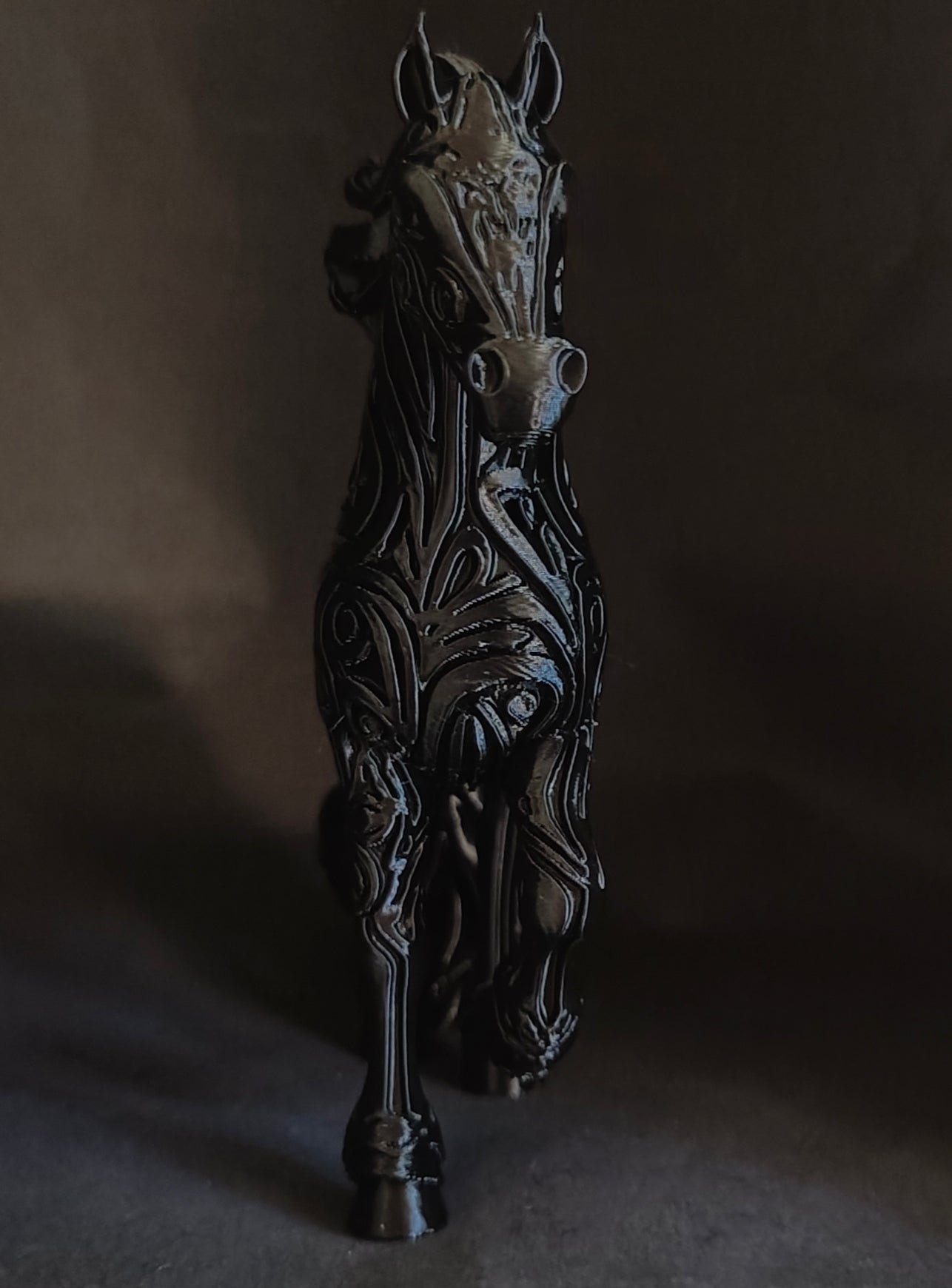 Elegant Black Horse Sculpture
Modern Statement Piece